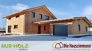 Massivholzhaus bauen Die Hauszimmerei  nachhaltig massiv leimfrei bauen mit NURHOLZ [upl. by Lody955]