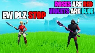 Ikonik Skin Tried Impressing His Crush With A Poem Fortnite [upl. by Bautram201]