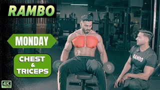 MONDAY  Chest amp Triceps RAMBO  Lean Muscle Program by Guru Mann FT Vijay [upl. by Hubert]