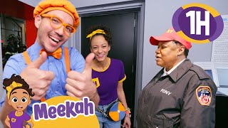 Blippi amp Meekahs Fire Station Adventure in NYC  1 HR OF MEEKAH  Educational Videos for Kids [upl. by Asiuol]