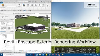 RevitEnscape Exterior Rendering Workflow [upl. by Nosaes]