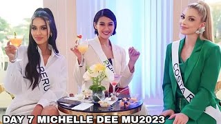 MICHELLE DEE naka BONDING sila Miss Peru at Costa Rica sa PAMAMASYAL Miss Universe 2023 [upl. by Clemen]