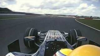 2008 F1 Silverstone Qualifying Webber lap onboard [upl. by Clorinda]