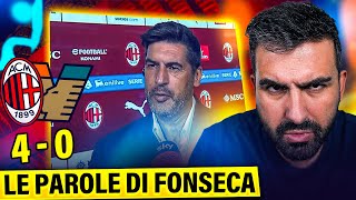 LE PAROLE DI FONSECA POST MILAN  VENEZIA 40 [upl. by Htez879]