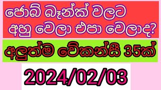 job vacancy 2024job vacancies Job guide sri lanka job interview jobs at homegoverment jobs [upl. by Eintihw]