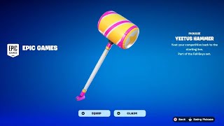 How to Unlock The FREE Yeetus Hammer in Fortnite Fall Guys Reward [upl. by Branen148]