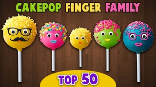 Cake Pop Finger Family Collection  Top 50 Finger Family Songs [upl. by Suzette256]