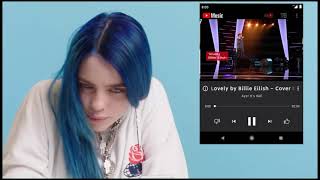 Billie Eilish Reaction Justin  Lovely the voice kids [upl. by Yelyr719]