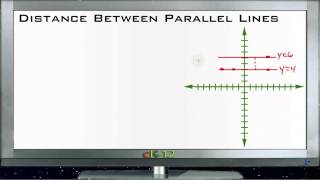 Distance Between Parallel Lines Lesson Basic Geometry Concepts [upl. by Aissej]