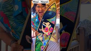 Making surfboard art for Made in Hawaii Festival August 2325 in Honolulu [upl. by Lledrev]