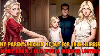 My parents amp fiancé kicked me out for true heiressbut didnt know I had just won a billions lottery [upl. by Llehsal]