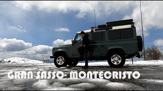 GRAN SASSO ESCURSIONE MONTECRISTOFonte CerretoAzzinano MuralesRoseto degli AbruzziDefender 110 [upl. by Wash]