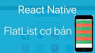 17FlatList1Tạo một danh sách với FlatList trong React Native [upl. by Giffard]