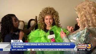 Celebrating drag with Palm Springs drag brunch [upl. by Ronal]