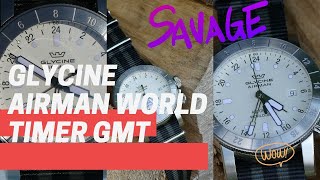 GLYCINE AIRMAN WORLDTIMER GMT [upl. by Aytida]