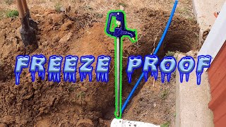 How Does a Frost Free Yard Hydrant Work Watch This Install [upl. by Herbie]