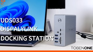 TobenONE UDS033 DisplayLink Docking Station The Ultimate Triple Monitor Setup for 2024 [upl. by Coumas]