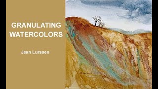 Watercolor  Landscape With Granulating Paints [upl. by Yaron295]