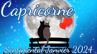 ♑CAPRICORNE❤️Un Mois Magnifique❤️Sentimental Janvier 2024 [upl. by Tessa]