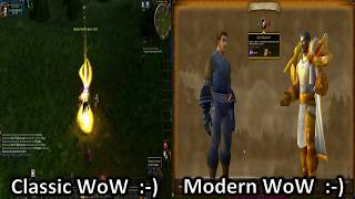 Classic WoW Vs Modern WoW  A Side By Side Comparison [upl. by Pesvoh]