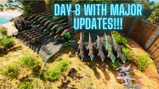 Why This Base Upgrade Method is a Game Changer In Ark On Day 8 [upl. by Alorac]