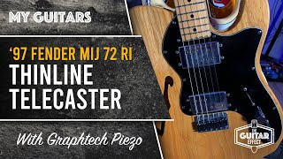 72 RI MIJ Thinline Telecaster with Graphtech Ghost system piezo My best guitar [upl. by Primaveras]