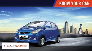 Know Your Hyundai EON  Review of Features  CarDekhocom [upl. by Ylirama]