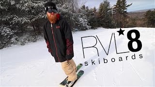 First Day Out  RVL8 Skiboards [upl. by Alohcin]