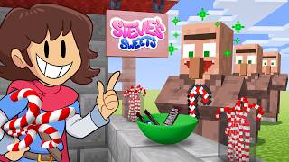 Opening a CANDY STORE In Minecraft [upl. by Esinyt]