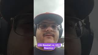 LSU Baseball vs UNC Reaction collegebaseball lsubaseball lsu baseball sports shorts [upl. by Alden]