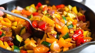 Easy Sautéed Vegetables Recipe [upl. by Laktasic]