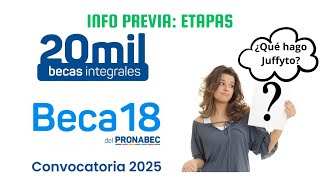 Cómo Participo En BECA 18 2025 Y Qué Pasos Debo Seguir  Etapas De Beca 18 2025 Explicados [upl. by Okihcas851]