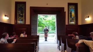 Amazing Grace on the Bagpipes at Belfontaine Cemetery St Louis MO [upl. by Naujtna]