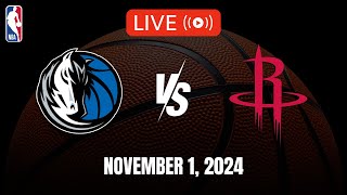 NBA LIVE MAVERICKS vs ROCKETS  202425 NBA SEASON  November 1 2024  NBA 2K25 [upl. by Isadora]