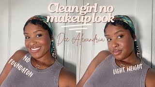 Clean Girl Makeup Under 10 minutes  No Foundation [upl. by Porush]