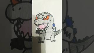 Some chibi Godzilla drawings [upl. by Nerual]