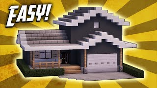 Minecraft How To Build A Suburban House Tutorial 2 [upl. by Hattie]