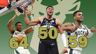 Every Giannis ANTETOKOUNMPO 50 POINT GAME [upl. by Irmine791]