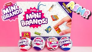 ASMR Unboxing MINI BRANDS Advent Calendar Mini Brands Disney Foodie Series 5 amp Retro NO TALKING [upl. by Cornelle223]