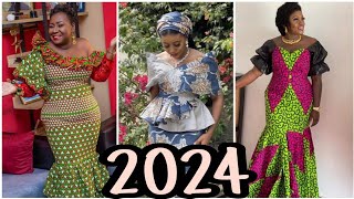 💃Mode Africaine 2024  Modèles robes pagne pour femme Boubou senegalaisAnkara styles🌈collection 59 [upl. by Bucella]