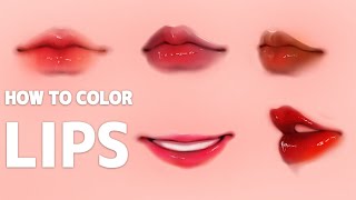 🍓How I Color Strawberry Lips In Ibis paint x [upl. by Badger]