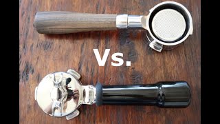 54mm Bottomless vs Regular Portafilter  Breville Barista Express [upl. by Lika]