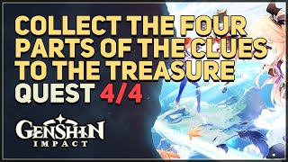 Collect the four parts of the clues to the treasure Genshin Impact [upl. by Brenna905]