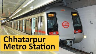 Chhatarpur Metro StationNearest Metro Station to chhatarpur mandir and guruji bade mandir [upl. by Tabshey]