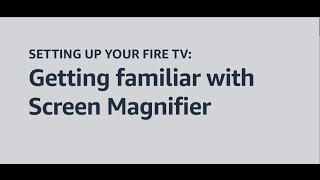 Getting familiar with Screen Magnifier [upl. by Benoite]