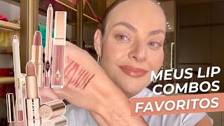 MEUS LIP COMBOS FAVORITOS  DICAS DE PRODUTOS DE BELEZA  Layla Monteiro [upl. by Carlotta349]