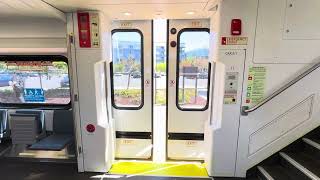 Caltrain Stadler KISS Doors Closing and reopening [upl. by Iddo487]