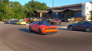 Mustangs Cruising InOut of Sturgis Mustang Rally 2023 Pre Meet [upl. by Hellman]