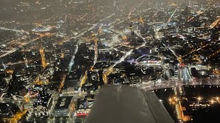 Night Landing into Liverpool Airport PA38 in some poor weather ☔️✈️ [upl. by Inaleon426]