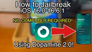 How to Jailbreak iOS 1601661 with Dopamine 20 A12A16M1M2 NO PC ALL DEVICES [upl. by Bowes]